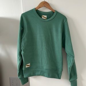 Tracksmith Mid Weight Crew Sweatshirt Moss Green Extra Small